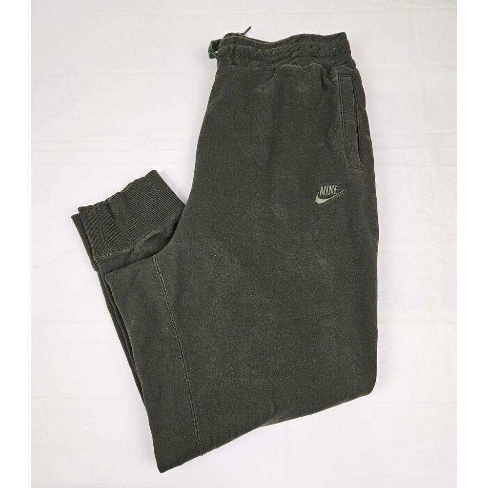 Nike Joggers Mens 2XL. Sportswear Club Fleece Sweatpants Hunter Green.